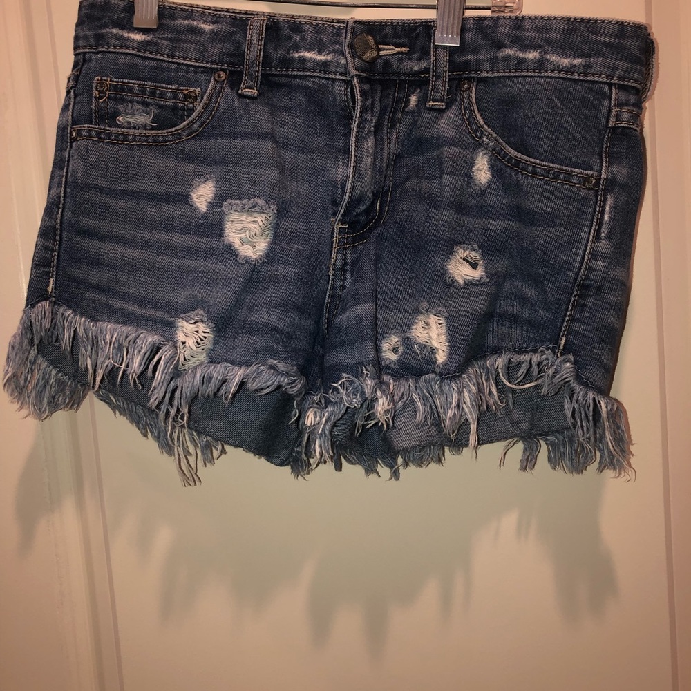 Free People jean shorts